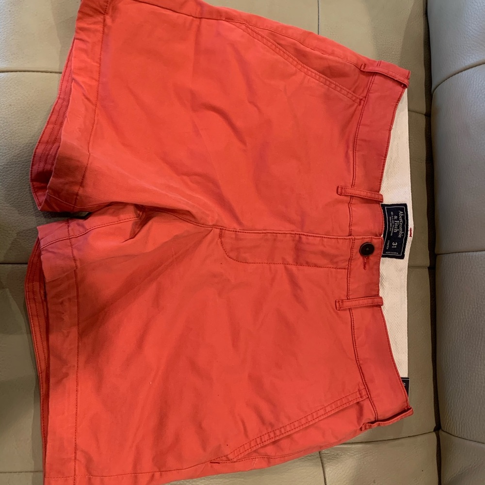 NWT. Abercrombie shorts. 31 waist. 5” inseam. Red